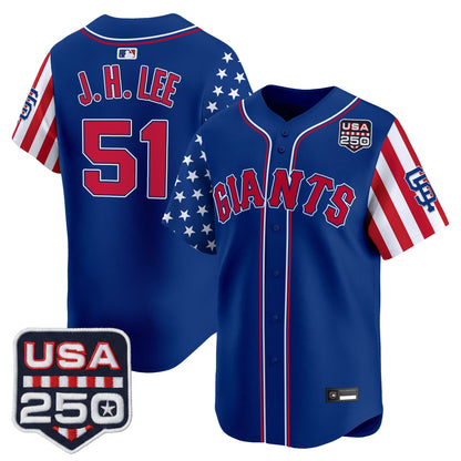San Francisco Giants "America 250 Edition" Vapor Premier Limited Jersey - All Stitched