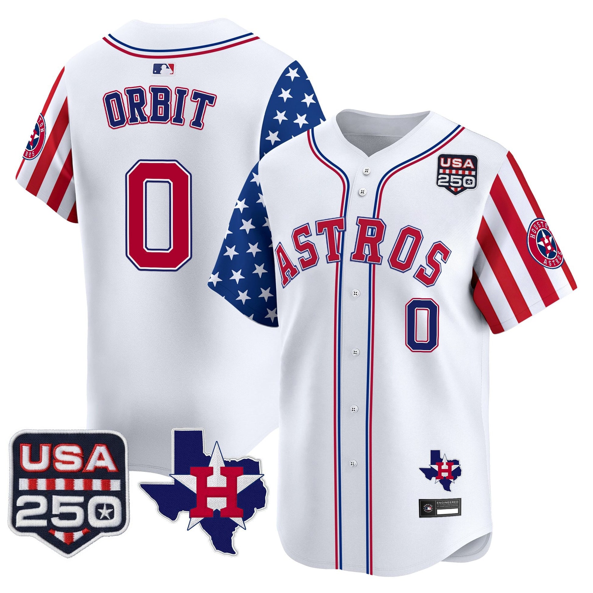 Houston Astros "America 250 Edition" Vapor Premier Limited Jersey - All Stitched
