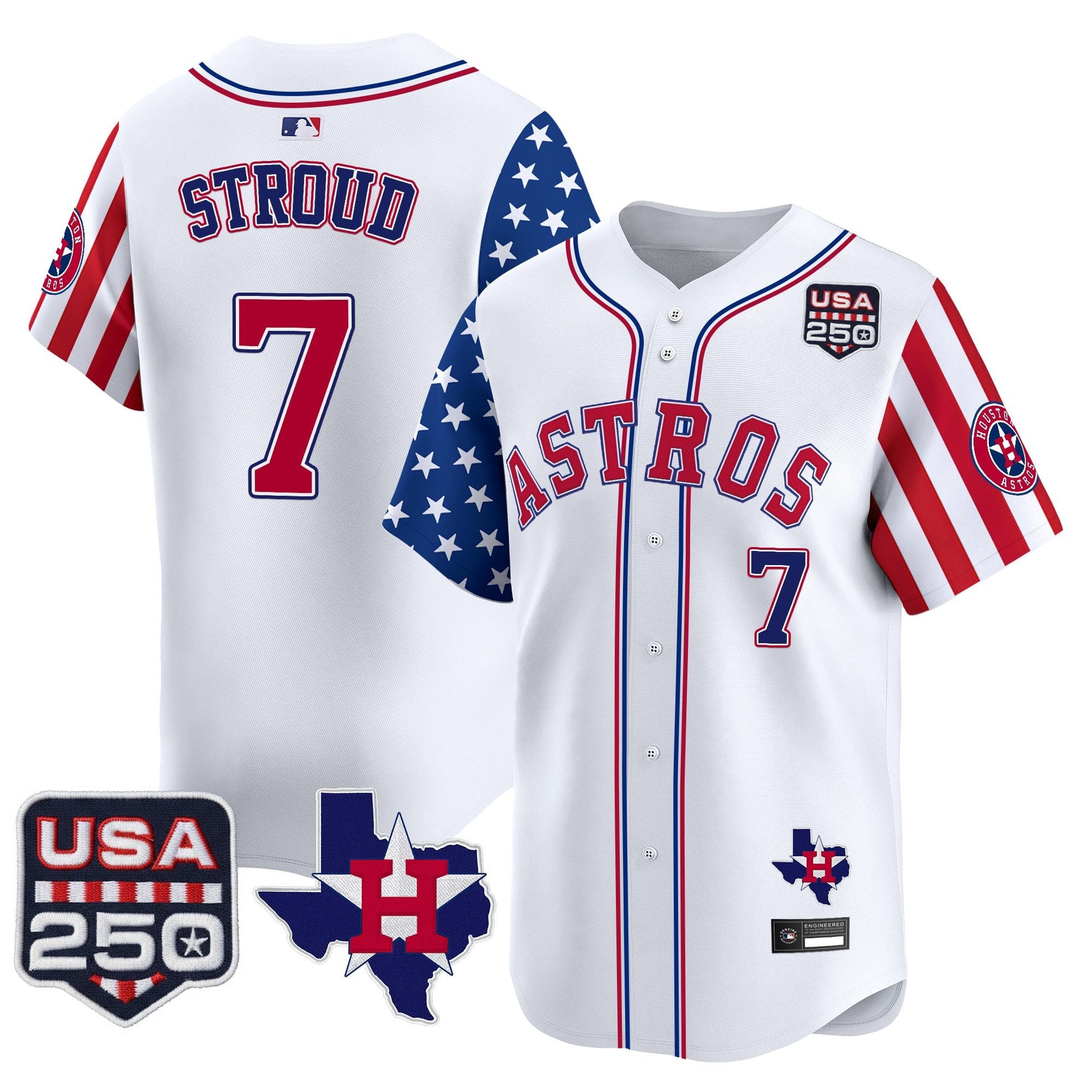 Houston Astros "America 250 Edition" Vapor Premier Limited Jersey - All Stitched