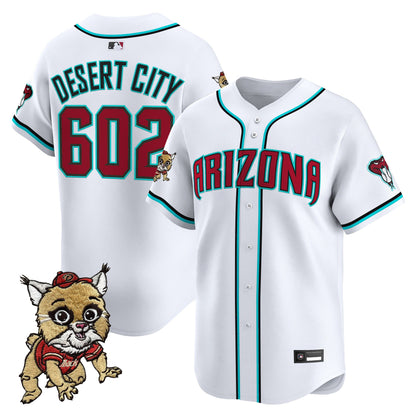 Diamondbacks Baxter The Bobcat Patch Vapor Premier Limited Jersey - All Stitched