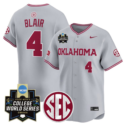 Oklahoma Sooners 2026 World Series Vapor Premier Limited Jersey - All Stitched