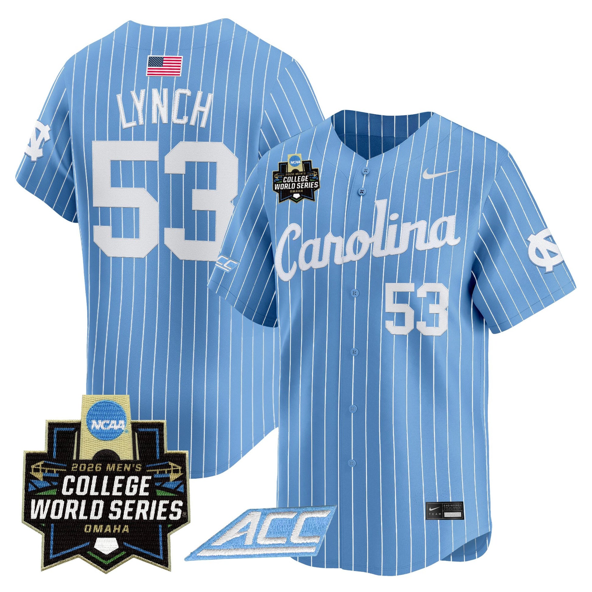 North Carolina Tar Heels 2026 World Series Vapor Premier Limited Jersey - All Stitched