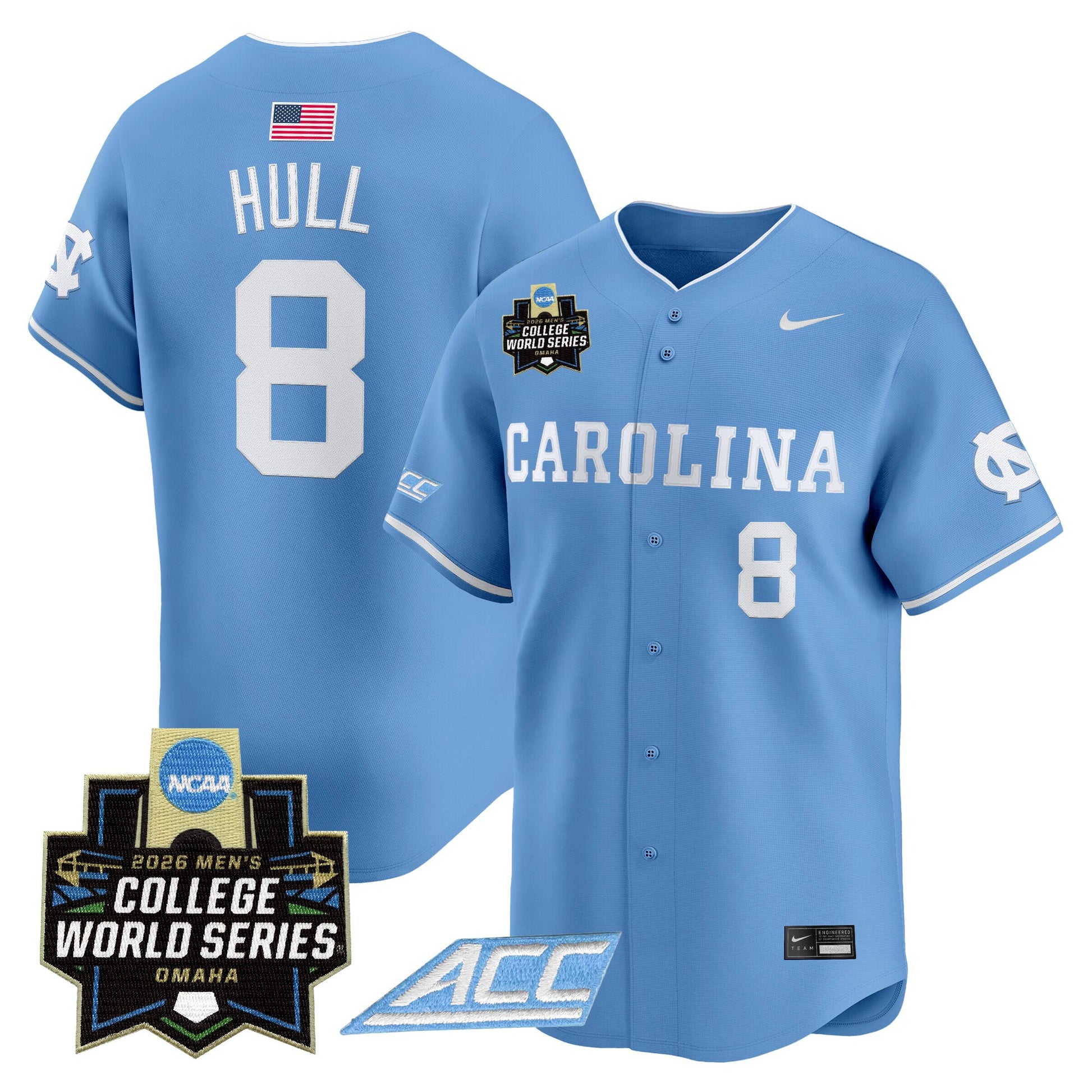 North Carolina Tar Heels 2026 World Series Vapor Premier Limited Jersey - All Stitched