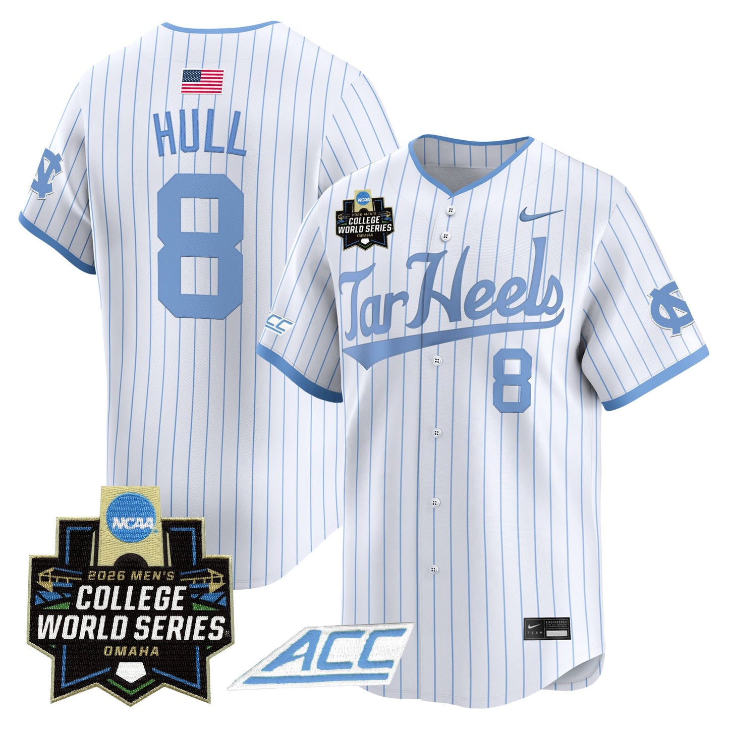 North Carolina Tar Heels 2026 World Series Vapor Premier Limited Jersey - All Stitched