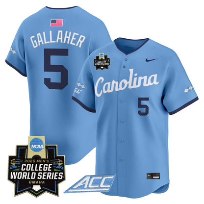North Carolina Tar Heels 2026 World Series Vapor Premier Limited Jersey - All Stitched