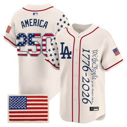 Los Angeles Dodgers "America 250 Edition" Vapor Premier Limited Jersey V2 - Stitched