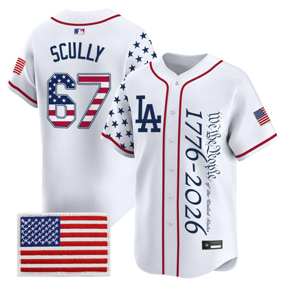 Los Angeles Dodgers "America 250 Edition" Vapor Premier Limited Jersey V2 - Stitched
