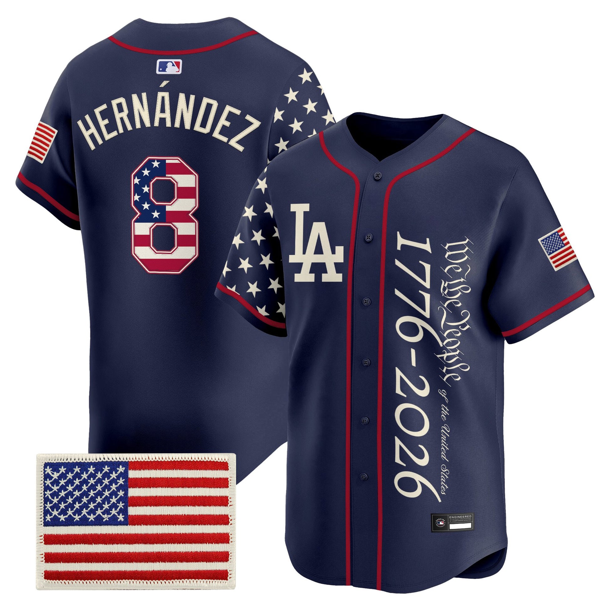 Los Angeles Dodgers "America 250 Edition" Vapor Premier Limited Jersey V2 - Stitched
