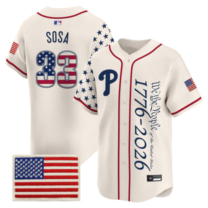 Philadelphia Phillies "America 250 Edition" Vapor Premier Limited Jersey V2 - Stitched