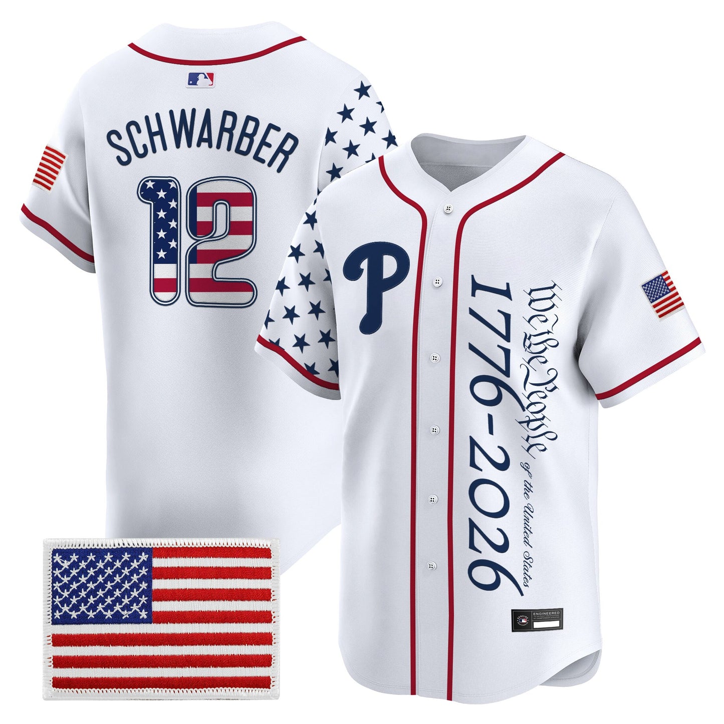 Philadelphia Phillies "America 250 Edition" Vapor Premier Limited Jersey V2 - Stitched