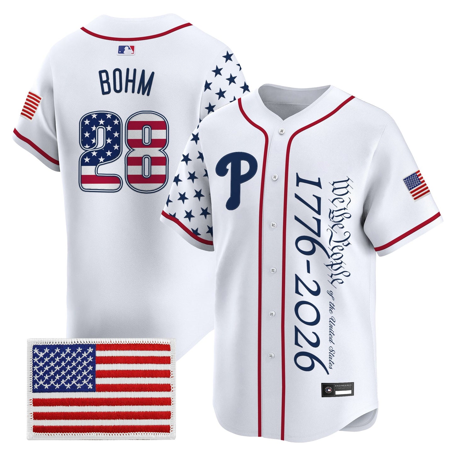 Philadelphia Phillies "America 250 Edition" Vapor Premier Limited Jersey V2 - Stitched
