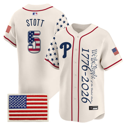 Philadelphia Phillies "America 250 Edition" Vapor Premier Limited Jersey V2 - Stitched