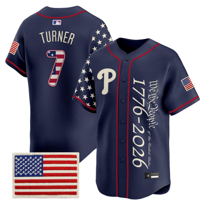 Philadelphia Phillies "America 250 Edition" Vapor Premier Limited Jersey V2 - Stitched