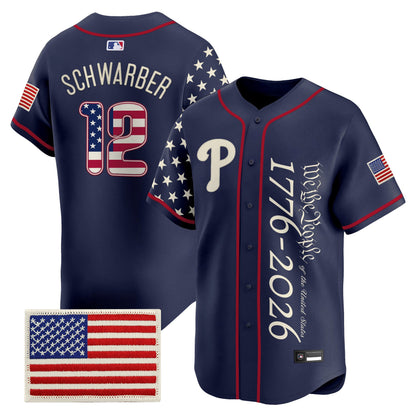 Philadelphia Phillies "America 250 Edition" Vapor Premier Limited Jersey V2 - Stitched