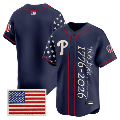 Philadelphia Phillies "America 250 Edition" Vapor Premier Limited Jersey V2 - Stitched