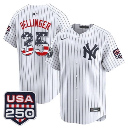 Men's New York Yankees USA 250 Fourth of July Vapor Premier Limited Jersey - All Stitched