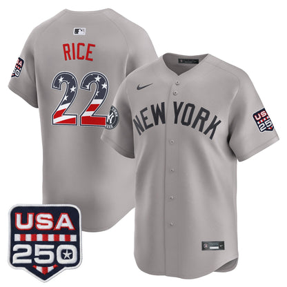 Men's New York Yankees USA 250 Fourth of July Vapor Premier Limited Jersey - All Stitched