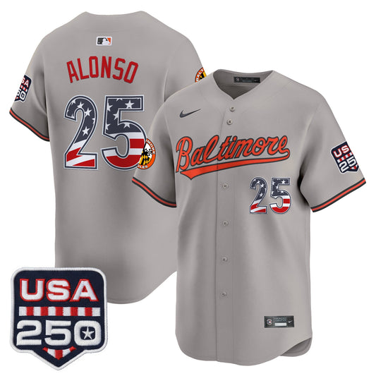 Baltimore Orioles USA 250 Fourth of July Vapor Premier Limited Jersey - All Stitched