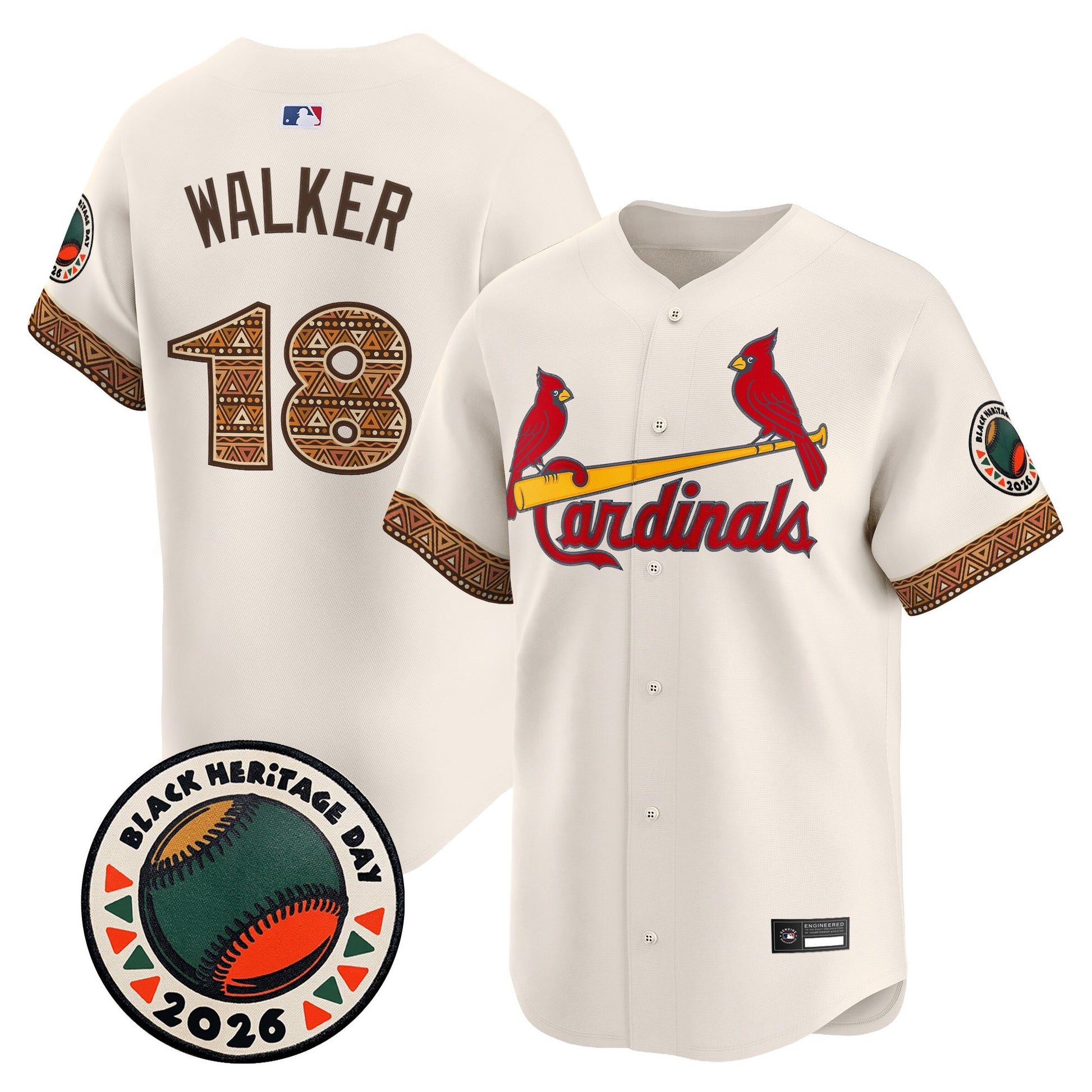 St. Louis Cardinals 2026 Black Heritage Day Vapor Premier Limited Jersey - Stitched