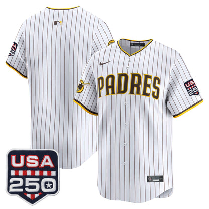 San Diego Padres USA 250 Fourth of July Vapor Premier Limited Jersey - All Stitched