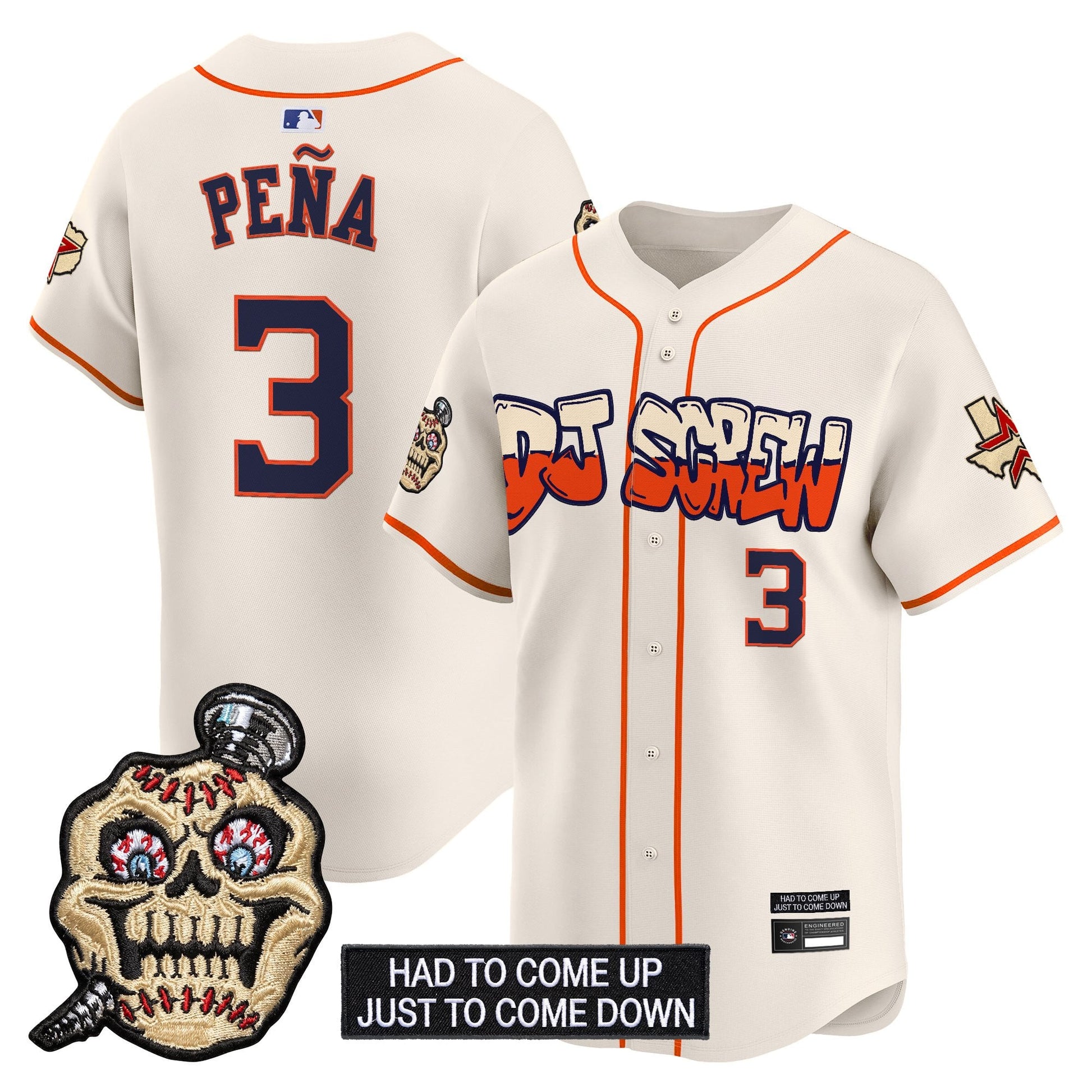 Houston Astros Screwed Up Click Vapor Premier Limited Jersey V2 - All Stitched