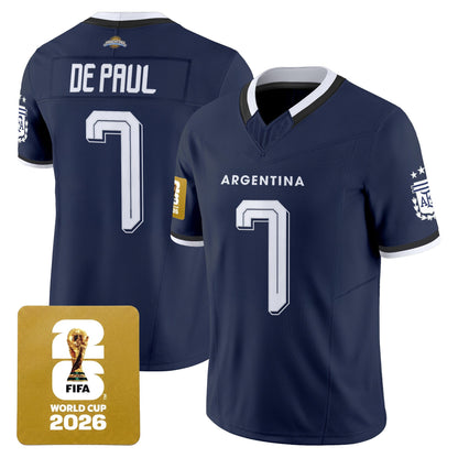  Argentina 2026 World Cup Vapor Football Jersey - All Stitched
