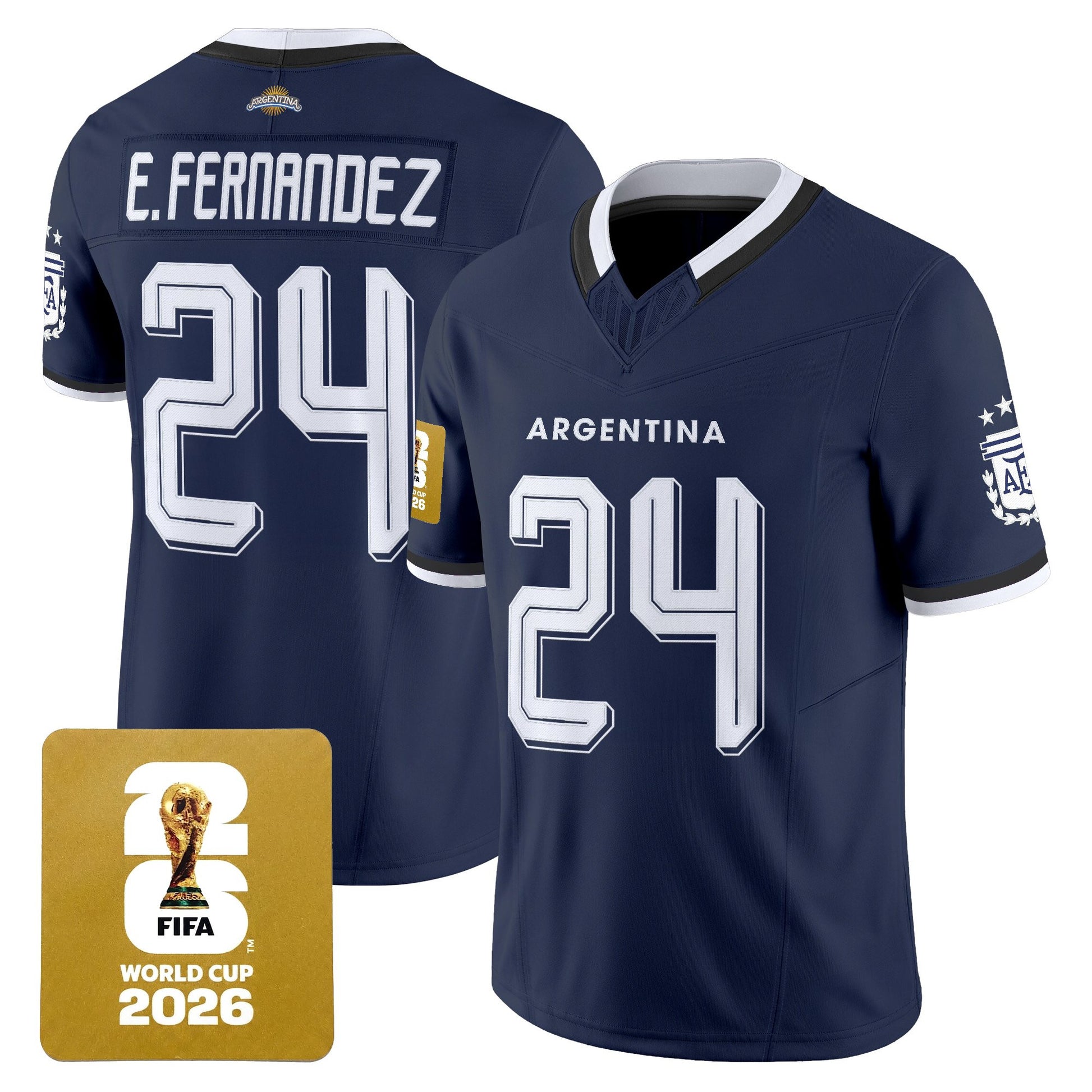  Argentina 2026 World Cup Vapor Football Jersey - All Stitched