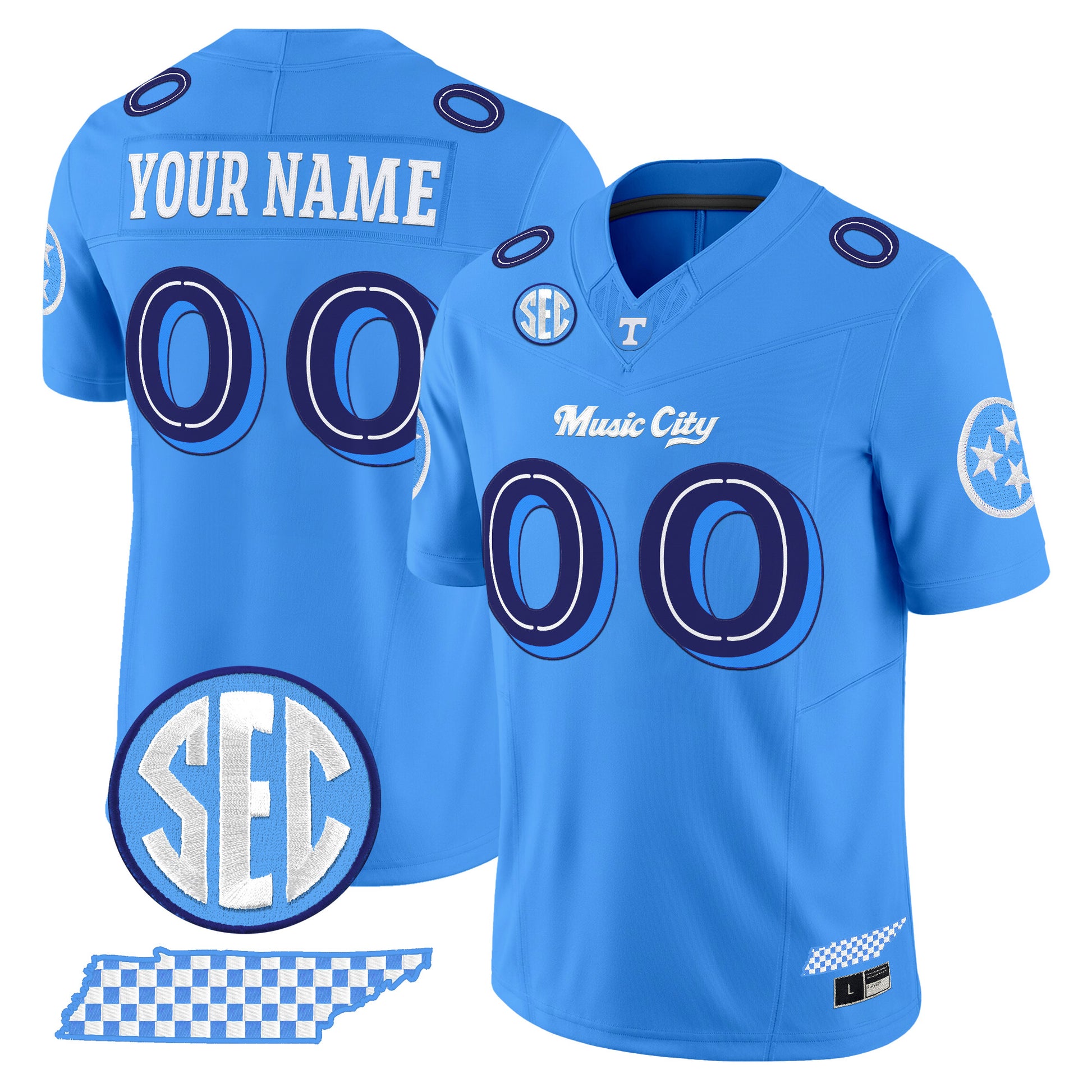 Tennessee Volunteers 'Music City Edition' Vapor Limited Custom Jersey - All Stitched