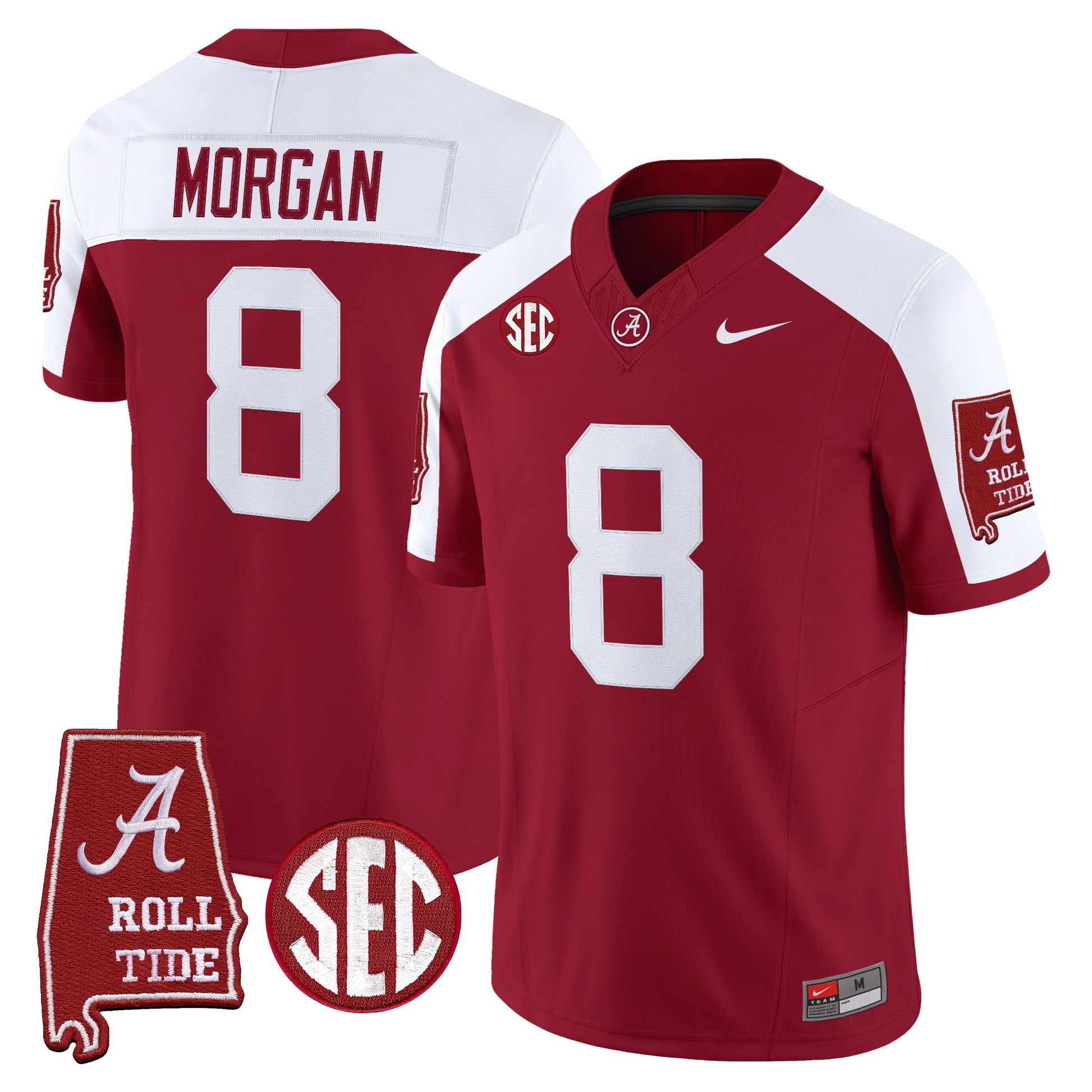 Alabama Crimson Tide 2026 Vapor Limited Jersey - Alabama Map - All Stitched