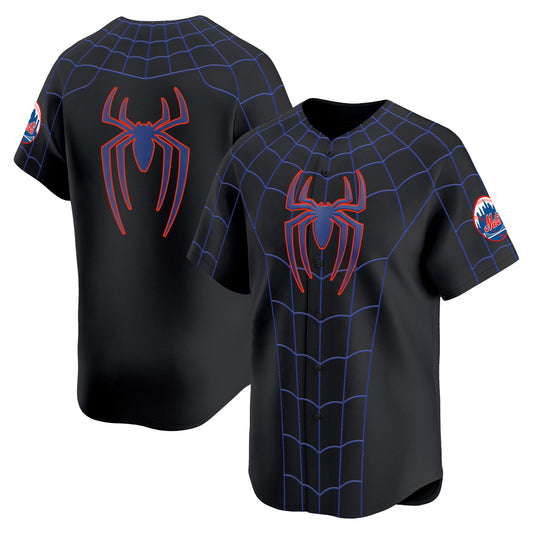 Men's New York Mets x Spider Man Brand New Day Vapor Premier Limited Jersey - Stitched