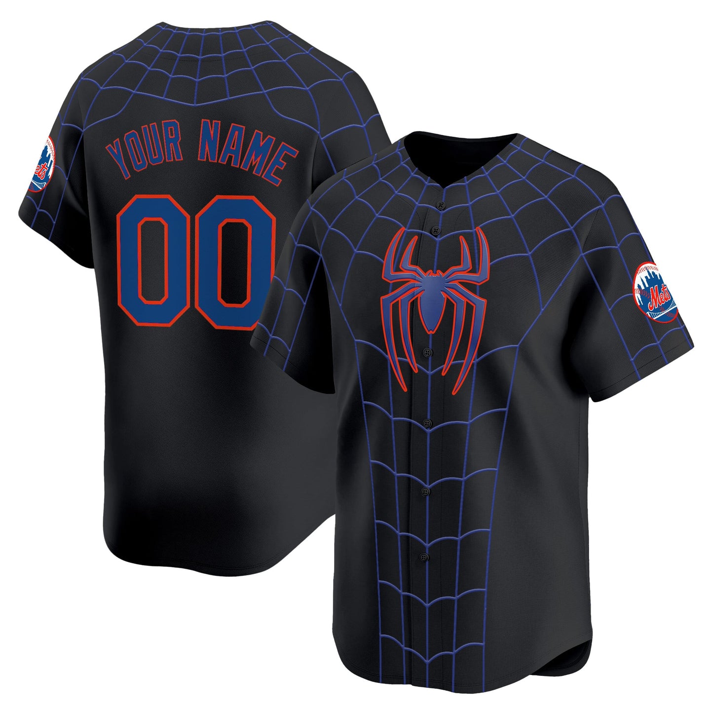 New York Mets x Spider Man Brand New Day Vapor Premier Limited Custom Jersey - Stitched