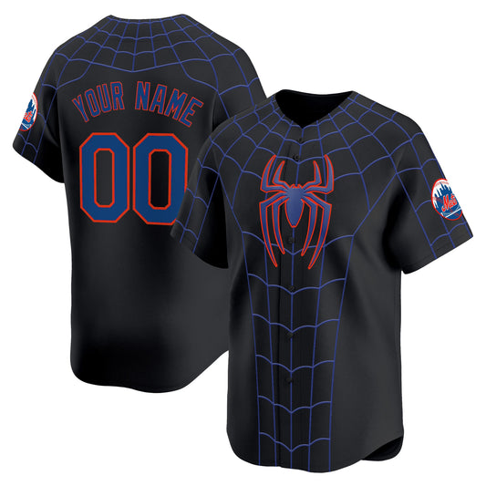 New York Mets x Spider Man Brand New Day Vapor Premier Limited Custom Jersey - Stitched