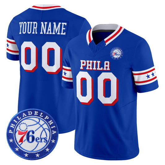 Philadelphia 76ers Vapor Limited Custom Jersey - Stitched