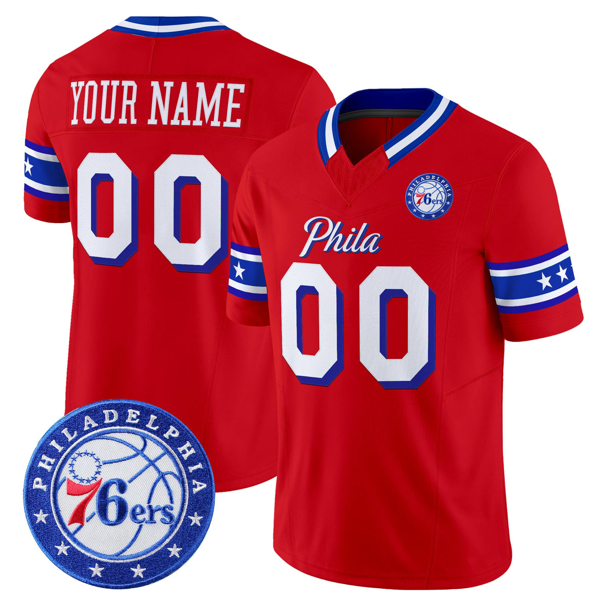 Philadelphia 76ers Vapor Limited Custom Jersey - Stitched