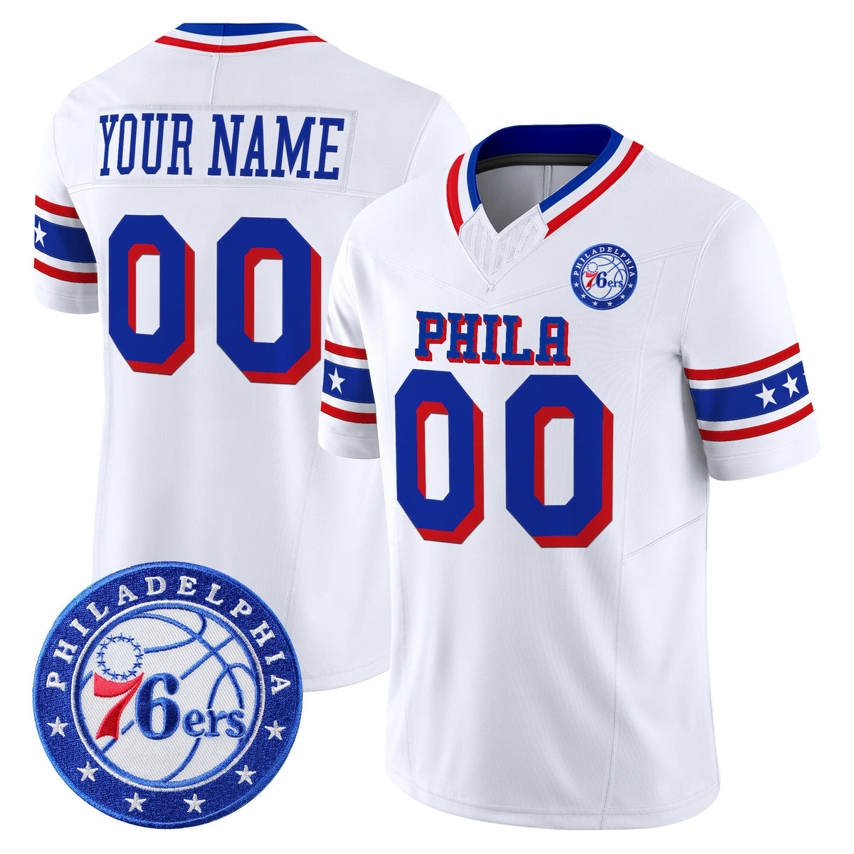 Philadelphia 76ers Vapor Limited Custom Jersey - Stitched