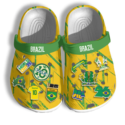 Brazil Clogs WC2026 Yellow - Charms Gift Set
