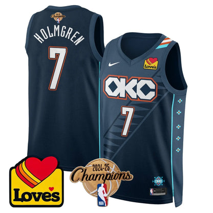 OKC 2024-25 Champions Jersey - All Stitched