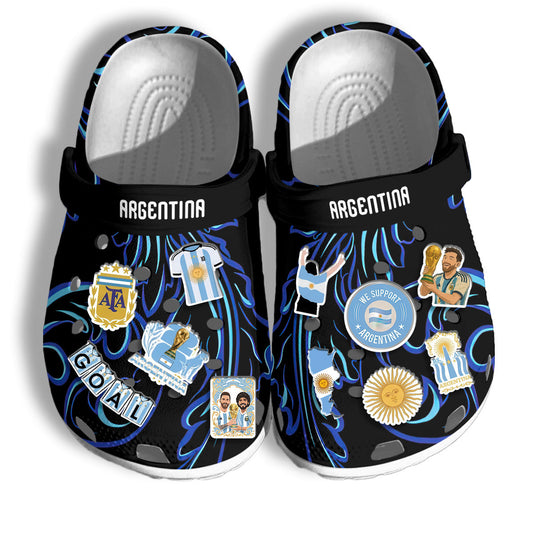 Argentina Clogs WC2026 Black - Charms Gift Set