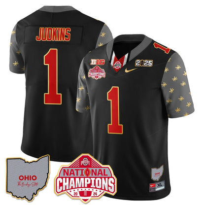 OSU 2025 CFP Patch - National Champions Gold Jersey - All Stitched