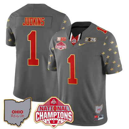 OSU 2025 CFP Patch - National Champions Gold Jersey - All Stitched