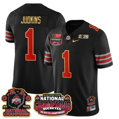 OSU 'Heritage Stripe' 2025 CFP Patch - National Champions Jersey N9 - All Stitched