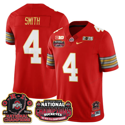 OSU 'Heritage Stripe' 2025 CFP Patch - National Champions Jersey N9 - All Stitched