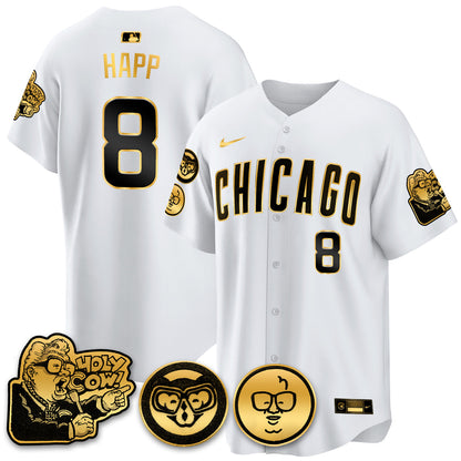 CHC Limited Jersey - Harry Caray "Holy Cow" Patch - All Stitched