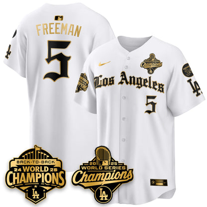 LAD 2025 World Series Champions Vapor Premier Limited Jersey - LA Gothic Edition - All Stitched N2