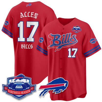BUF Born x Raised Baseball Jersey - Stitched-NQD