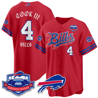 BUF Born x Raised Baseball Jersey - Stitched-NQD