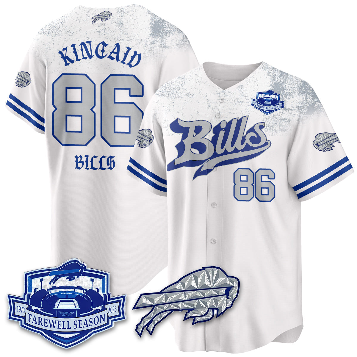 BUF Born x Raised Baseball Jersey - Stitched-NQD