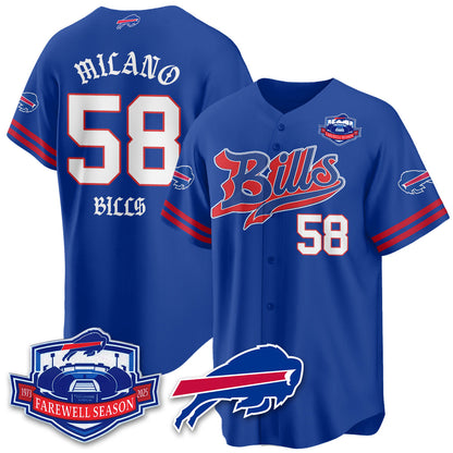 BUF Born x Raised Baseball Jersey - Stitched-NQD