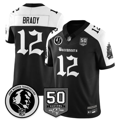TB Gothic Vapor Limited Jersey - John Madden Patch - Stitched-NQD