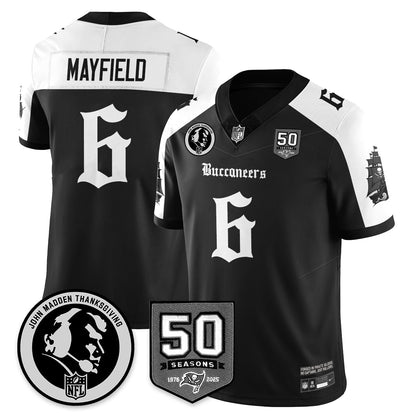TB Gothic Vapor Limited Jersey - John Madden Patch - Stitched-NQD